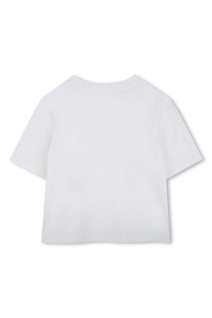 white cotton tshirt MARC JACOBS KIDS | W6046310P